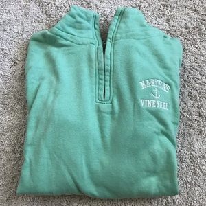 Quarter zip pullover sweatshirt